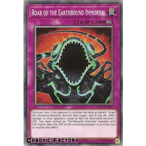 Yugioh LED5-EN057 Roar of the Earthbound Common 1st edition NM