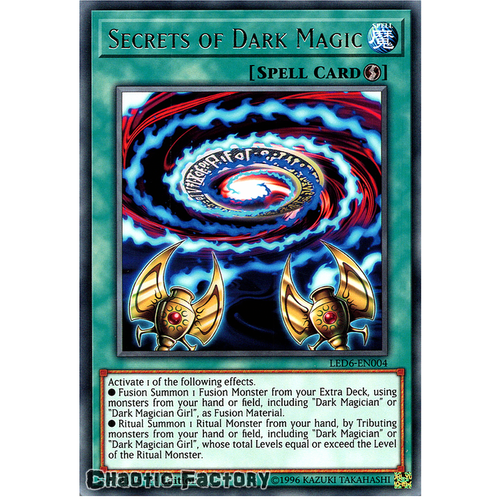 LED6-EN004 Secrets of Dark Magic Rare 1st Edition NM