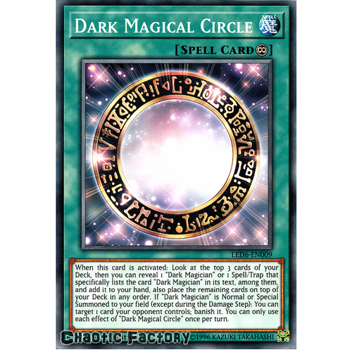 LED6-EN009 Dark Magical Circle Common 1st Edition NM
