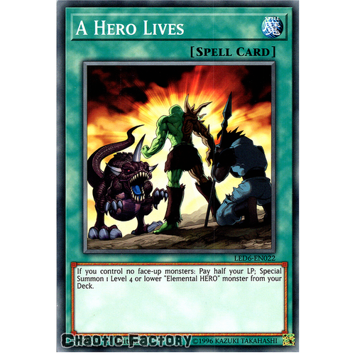 LED6-EN022 A Hero Lives Common 1st Edition NM