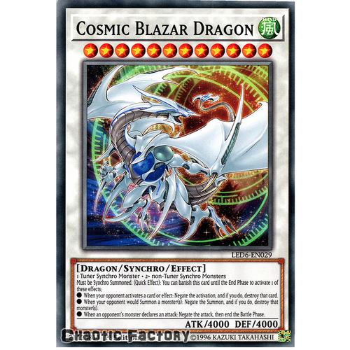 LED6-EN029 Cosmic Blazar Dragon Common 1st Edition NM