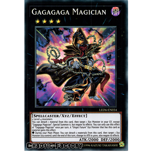 LED6-EN034 Gagagaga Magician Super Rare 1st Edition NM