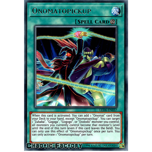 LED6-EN037 Onomatopickup Rare 1st Edition NM