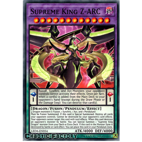 LED6-EN054 Supreme King Z-ARC Common 1st Edition NM