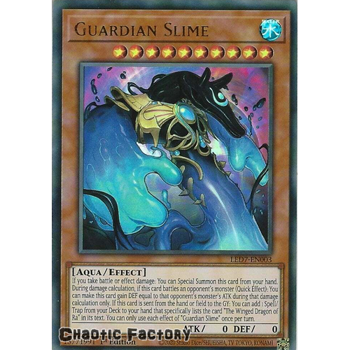 LED7-EN003 Guardian Slime Ultra Rare 1st Edition NM