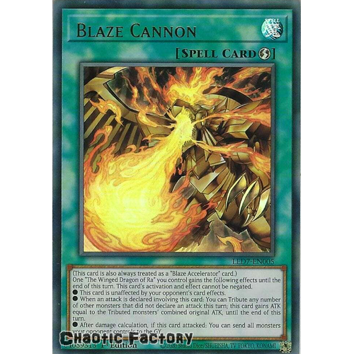 LED7-EN005 Blaze Cannon Ultra Rare 1st Edition NM