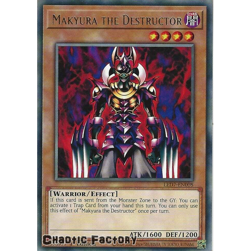 LED7-EN008 Makyura the Destructor Rare 1st Edition NM