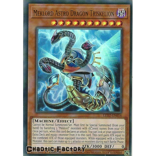 LED7-EN016 Meklord Astro Dragon Triskelion Ultra Rare 1st Edition NM