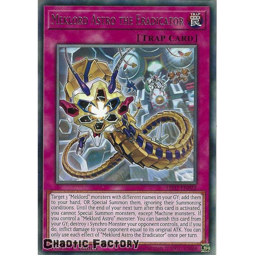 LED7-EN022 Meklord Astro the Eradicator Rare 1st Edition NM