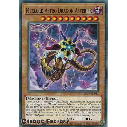 LED7-EN027 Meklord Astro Dragon Asterisk Common 1st Edition NM