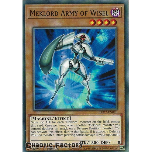 LED7-EN028 Meklord Army of Wisel Common 1st Edition NM