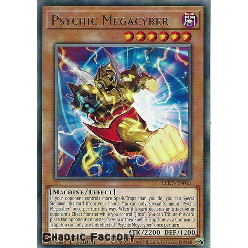 LED7-EN033 Psychic Megacyber Rare 1st Edition NM