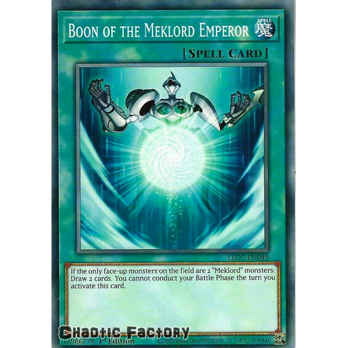 LED7-EN049 Boon of the Meklord Emperor Common 1st Edition NM