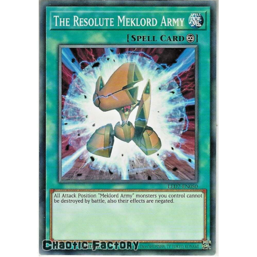 LED7-EN050 The Resolute Meklord Army Common 1st Edition NM