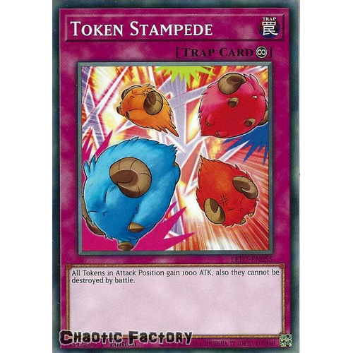 LED7-EN055 Token Stampede Common 1st Edition NM