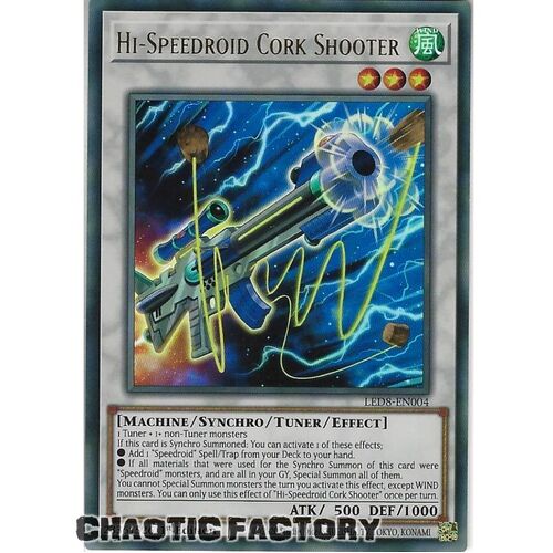 LED8-EN004 Hi-Speedroid Cork Shooter Ultra Rare 1st Edition NM