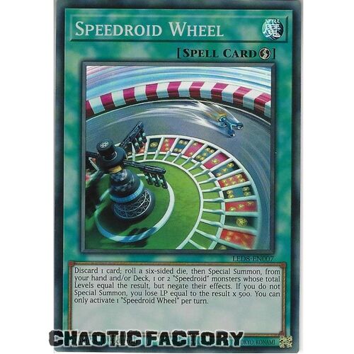 LED8-EN007 Speedroid Wheel Super Rare 1st Edition NM
