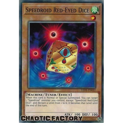 LED8-EN012 Speedroid Red-Eyed Dice Common 1st Edition NM