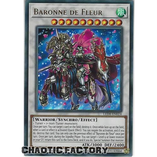 LED8-EN024 Baronne de Fleur Ultra Rare 1st Edition NM