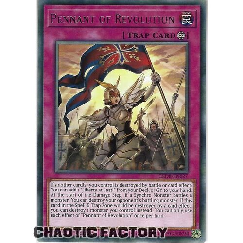 LED8-EN027 Pennant of Revolution Rare 1st Edition NM
