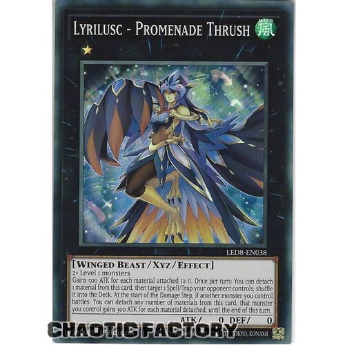 LED8-EN038 Lyrilusc - Promenade Thrush Super Rare 1st Edition NM