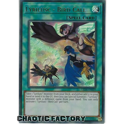 LED8-EN039 Lyrilusc - Bird Call Ultra Rare 1st Edition NM