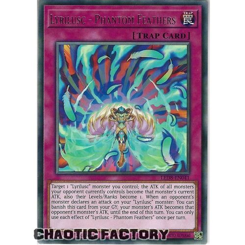 LED8-EN041 Lyrilusc - Phantom Feathers Rare 1st Edition NM