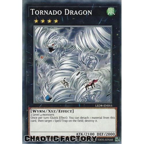 LED8-EN055 Tornado Dragon Common 1st Edition NM