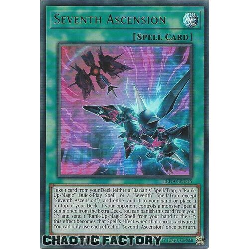 LED9-EN006 Seventh Ascension Ultra Rare 1st Edition NM