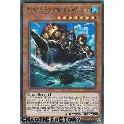 LED9-EN016 Mega Fortress Whale Ultra Rare 1st Edition NM