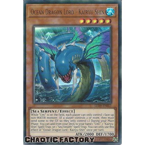 LED9-EN017 Ocean Dragon Lord - Kairyu-Shin Ultra Rare 1st Edition NM