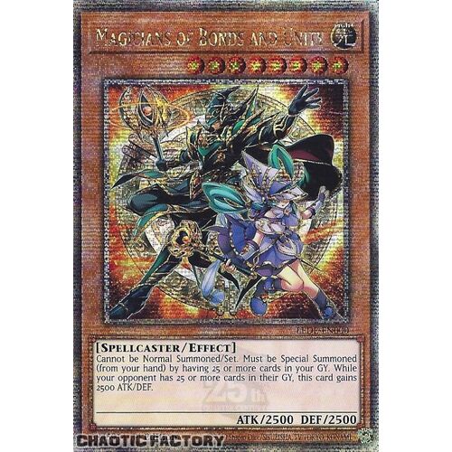 Quarter Century Secret Rare LEDE-EN000 Magicians of Bonds and Unity 1st Edition NM