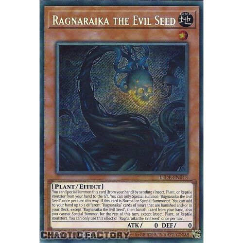 LEDE-EN013 Ragnaraika the Evil Seed Secret Rare 1st Edition NM