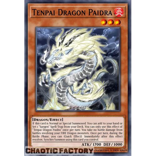 LEDE-EN016 Tenpai Dragon Paidra Super Rare 1st Edition NM