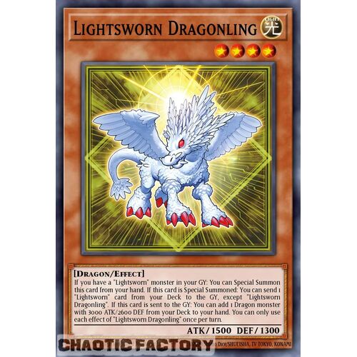 LEDE-EN023 Lightsworn Dragonling Ultra Rare 1st Edition NM