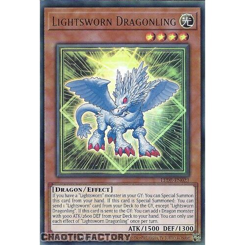 LEDE-EN023 Lightsworn Dragonling Ultra Rare 1st Edition NM