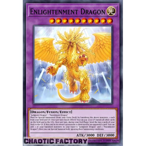 LEDE-EN038 Enlightenment Dragon Super Rare 1st Edition NM