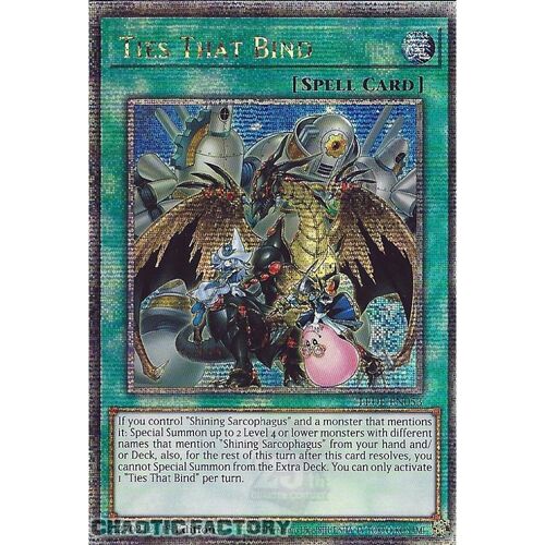 Quarter Century Secret Rare LEDE-EN053 Ties That Bind 1st Edition NM