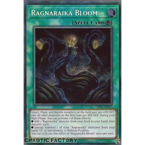 LEDE-EN058 Ragnaraika Bloom Secret Rare 1st Edition NM