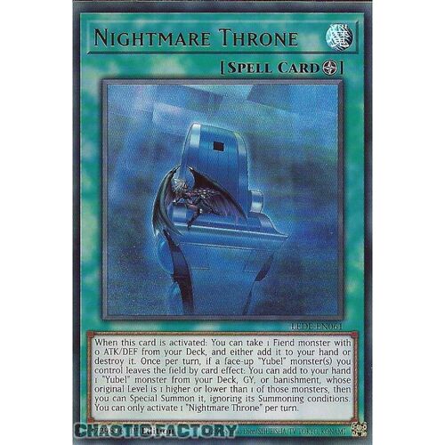 LEDE-EN061 Nightmare Throne Ultra Rare 1st Edition NM