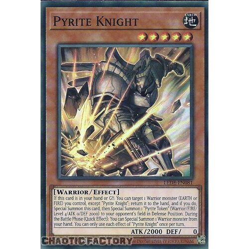 LEDE-EN081 Pyrite Knight Super Rare 1st Edition NM