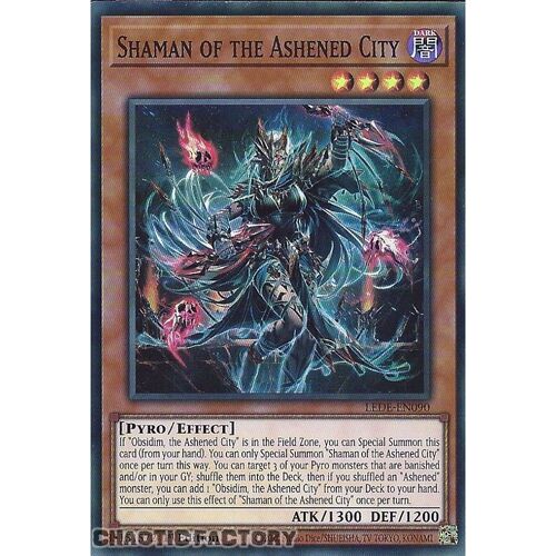 LEDE-EN090 Shaman of the Ashened City Super Rare 1st Edition NM