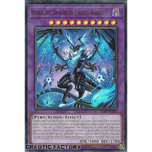 LEDE-EN092 Veidos the Dragon of Endless Darkness Ultra Rare 1st Edition NM