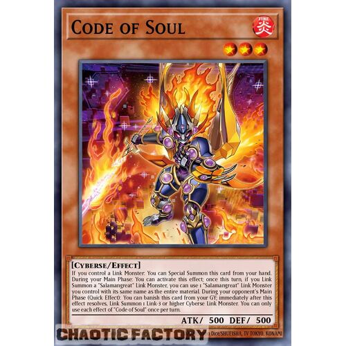 LEDE-EN099 Code of Soul Super Rare 1st Edition NM