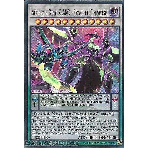 LEDE-EN100 Supreme King Z-ARC - Synchro Universe Super Rare 1st Edition NM