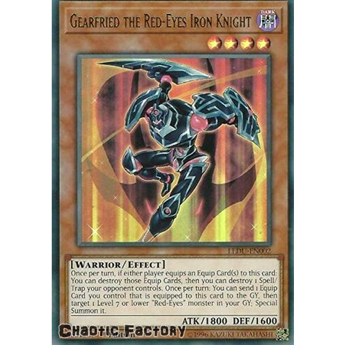 US PRINT LEDU-EN002 Gearfried the Red-Eyes Iron Knight Ultra Rare 1st Edition NM