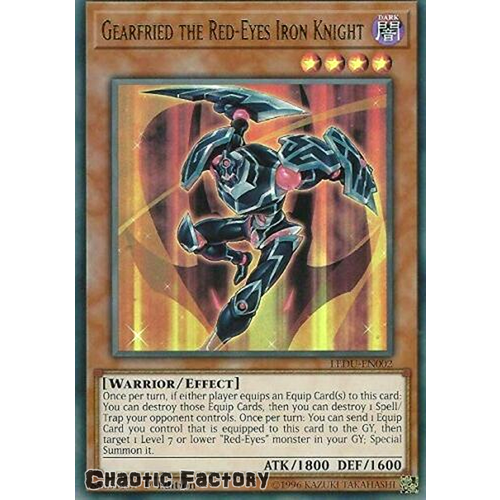 LEDU-EN002 Gearfried the Red-Eyes Iron Knight Ultra Rare 1st Edition NM
