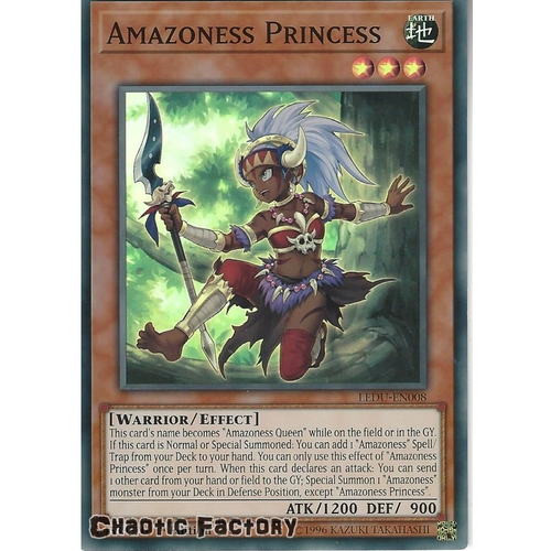 LEDU-EN008 Amazoness Princess Super Rare 1st Edition NM