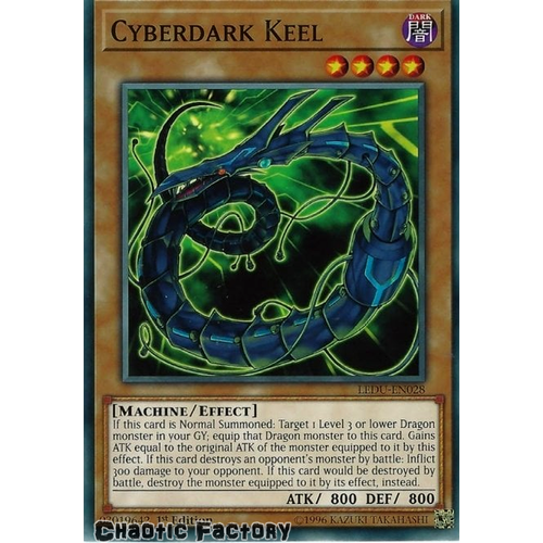LEDU-EN028 Cyberdark Keel Common 1st Edition NM