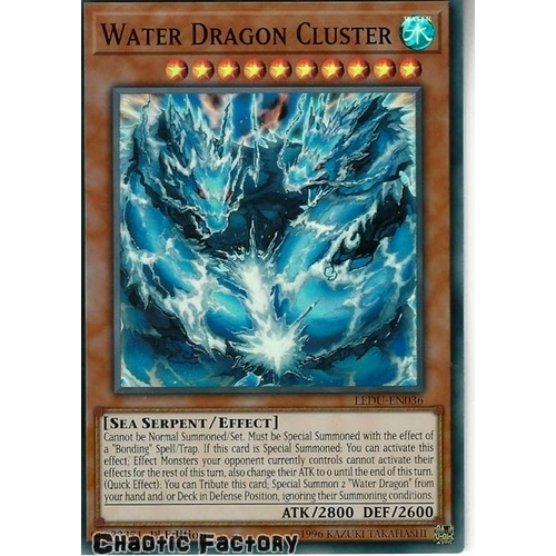 LEDU-EN036 Water Dragon Cluster Super Rare 1st Edition NM